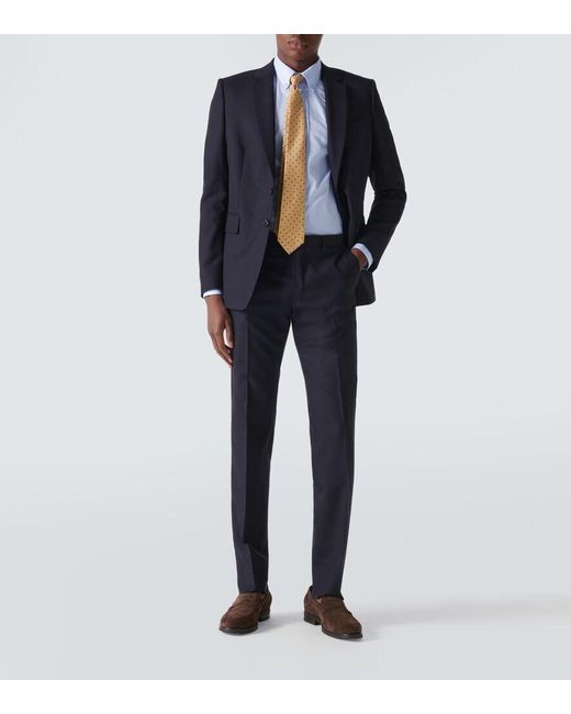 Etro Blue Button-Down Shirt With Logo for men