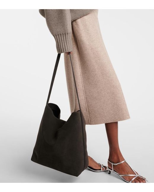 Aesther Ekme Black Sac Large Suede Bucket Bag
