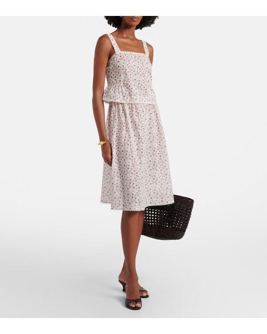 Posse Natural Charlotte Floral Cotton Top
