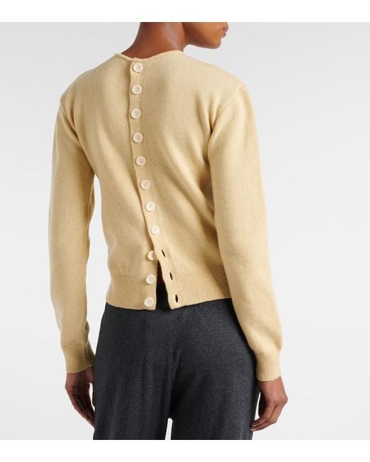 Lemaire Natural Wool And Cashmere Sweater