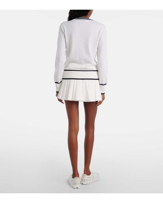 Tory Burch Gray Wool-Blend Cardigan