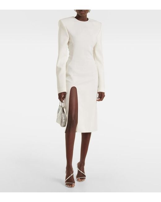 Stella McCartney White Wool Midi Dress
