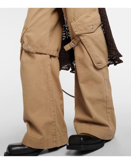 Pantalones cargo Potinal de algodon Acne de color Natural