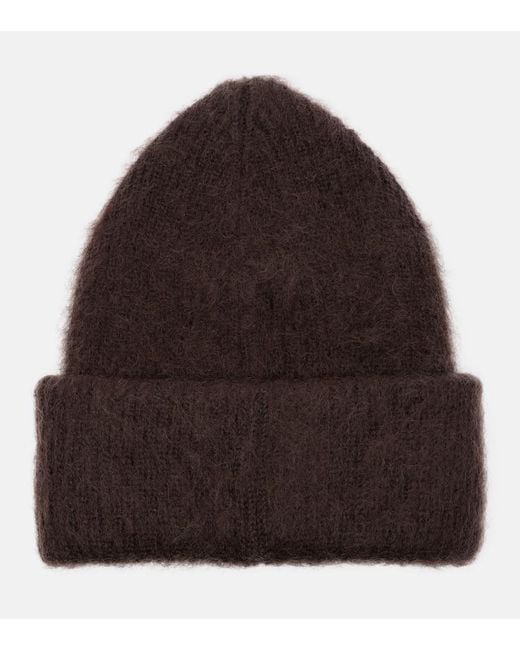 Moncler Brown Muetze Aus Einem Mohairgemisch