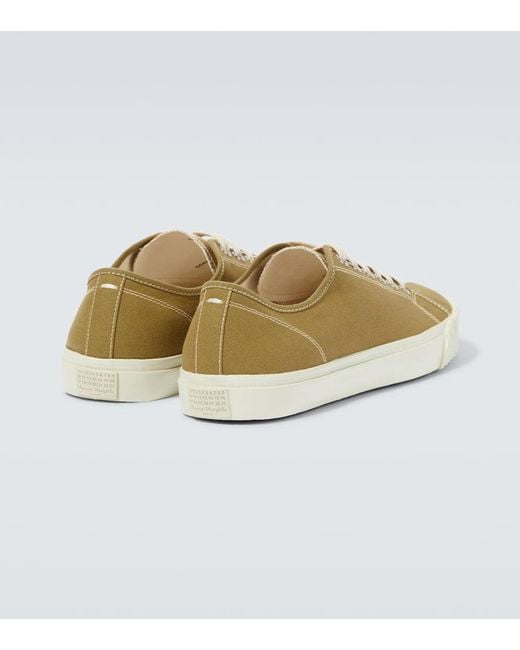 Maison Margiela Metallic Tabi Canvas Sneakers for men