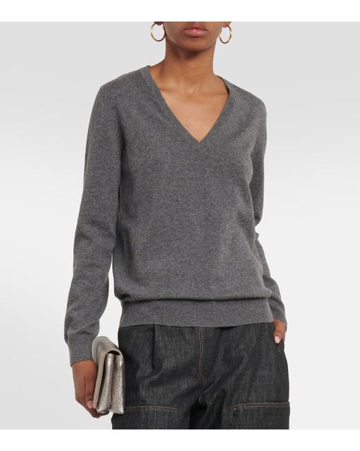 Brunello Cucinelli Gray Pullover Aus Kaschmir