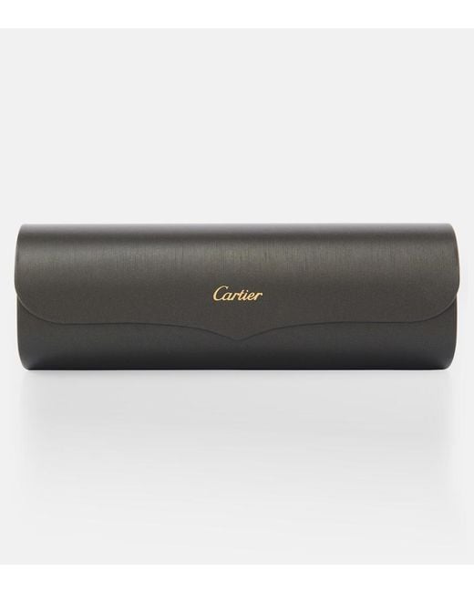 Cartier Natural Panthere De Cartier Rectangular Glasses