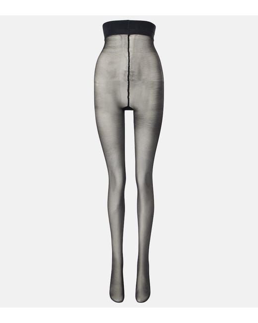 Collant Con Cristalli di Saint Laurent in Gray