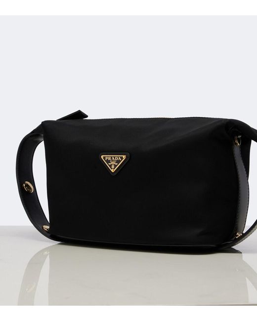 Prada Black Cherie Mini Re-Nylon Top-Handle Bag