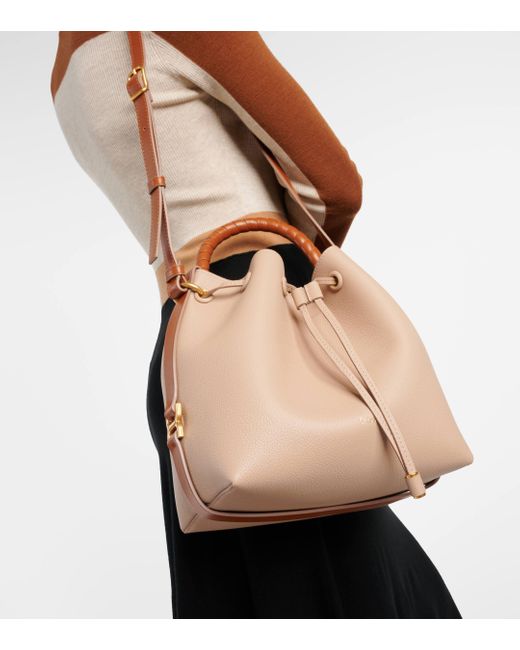 Chloé Brown Marcie Small Leather Tote Bag