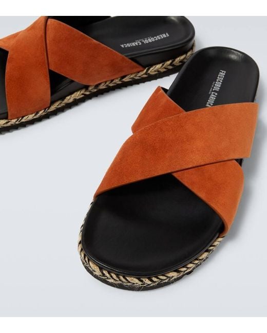 Mules En Daim Frescobol Carioca pour homme en coloris Brown