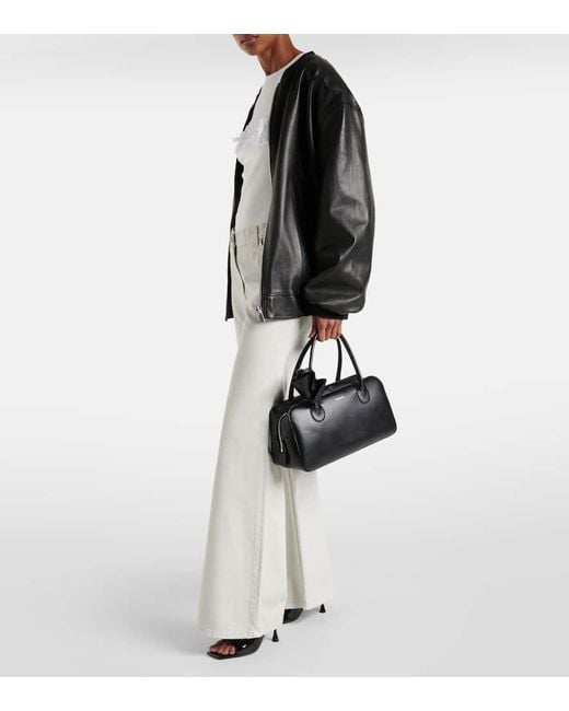 Magda Butrym Brigitte Small Leather Tote Bag in Black | Lyst