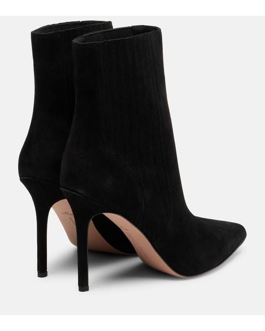 Veronica Beard Black Lisa 70 Suede Ankle Boots