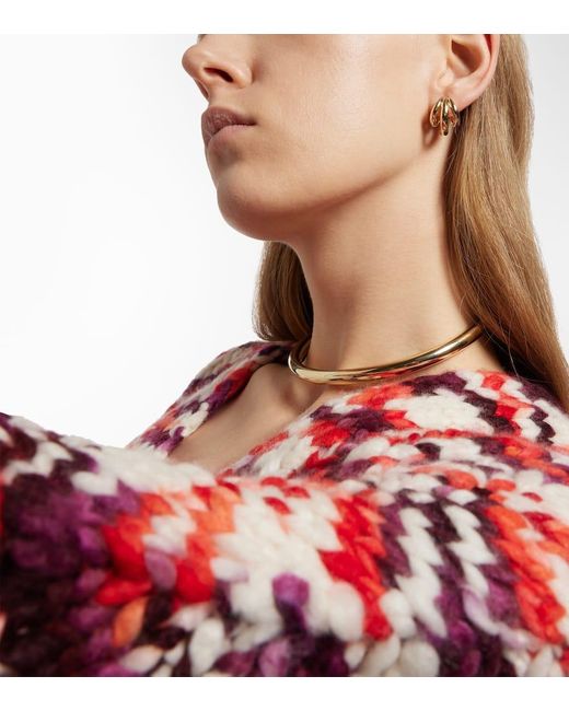 Jennifer Fisher Metallic Triple Micro 10Kt-Plated Earrings