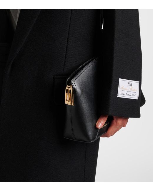 Victoria Beckham Black Single-Breasted Wool-Blend Coat