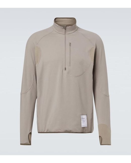 Satisfy Ghostfleece Half-Zip Top in Gray for Men | Lyst
