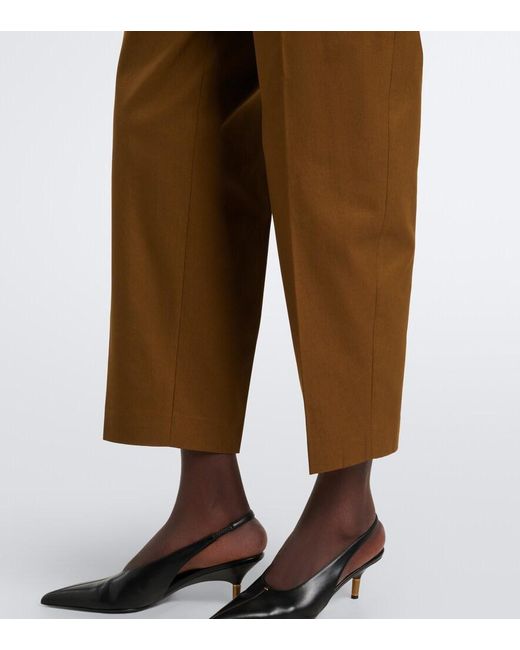 Altuzarra Green Bix Cotton Tapered Pants