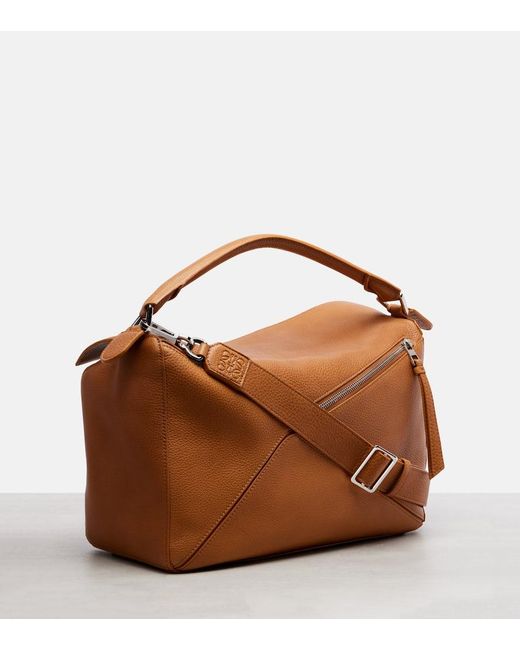 Borsa Puzzle Large di Loewe in Brown