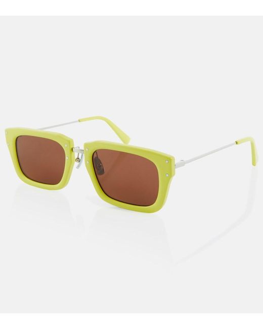 Jacquemus Yellow Les Lunettes Soli D-Frame Sunglasses