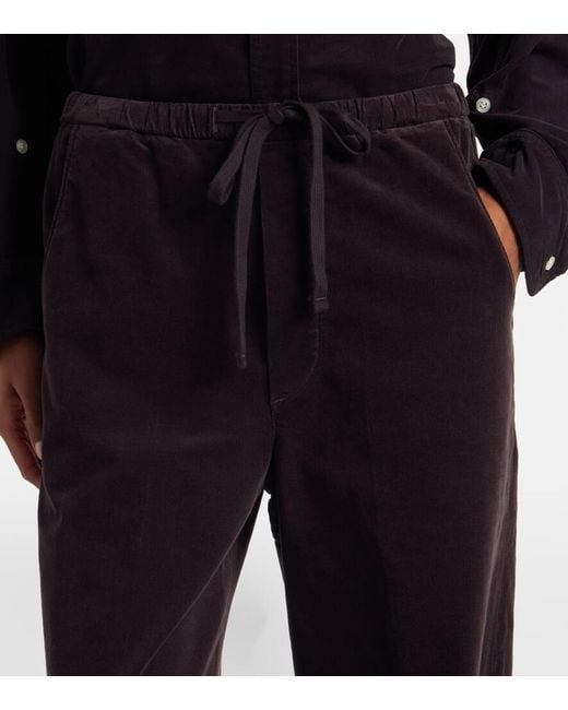 Citizens of Humanity Black Weite Hose Aurora Pulla Aus Baumwoll-Cord