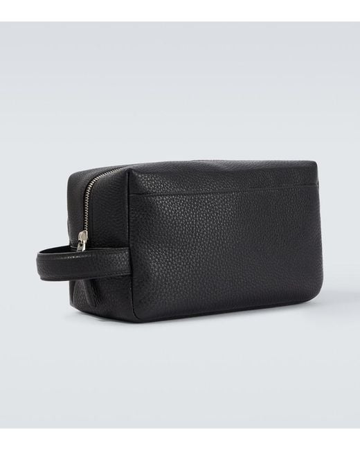Givenchy Black Essential Leather Toiletry Bag for men