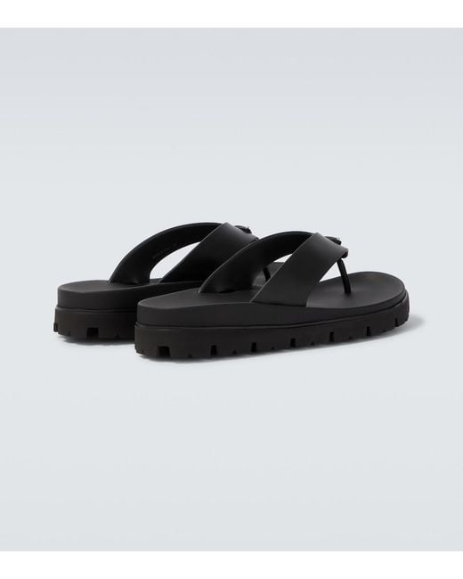 Prada Brown Thong Sandals for men