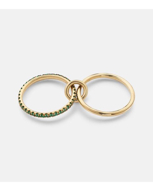 Spinelli Kilcollin Metallic Marigold 18Kt Ring With Emeralds
