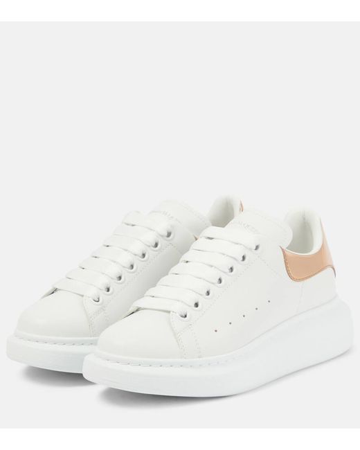 Alexander McQueen White Sneakers aus Leder