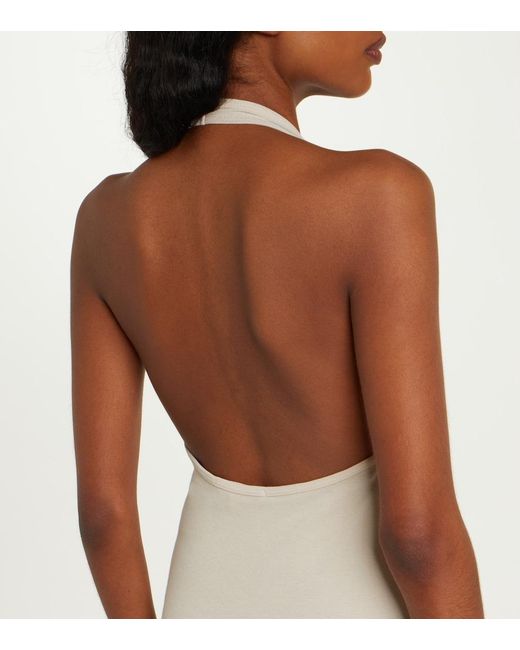Nili Lotan White Stevie Cotton Jersey Midi Dress
