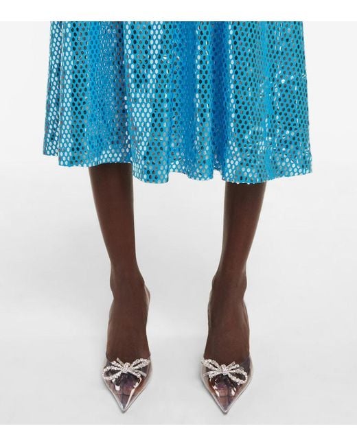 AMINA MUADDI Multicolor Rosie Embellished Slingback Pumps