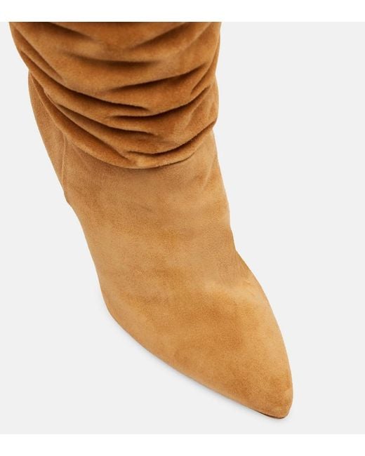 Paris Texas Brown Elsa 100 Suede Over-The-Knee Boots