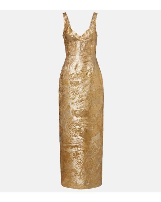 Jonathan Simkhai Metallic Jacquard Cocktail Dress