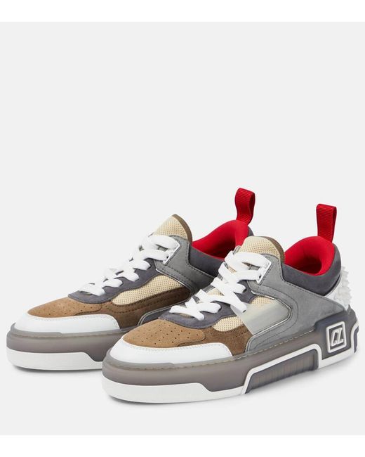 Christian Louboutin Gray Astroloubi Grey Suede Sneakers