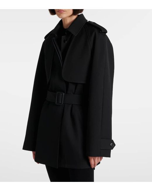 The Row Black Usuaia Belted Virgin Wool Jacket