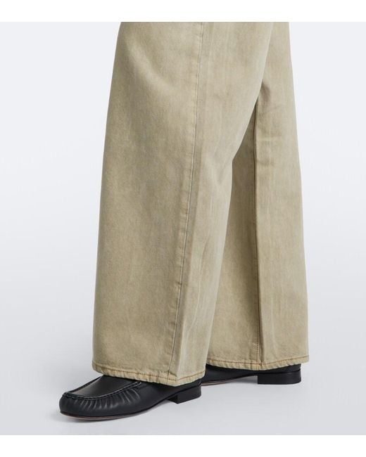 SLVRLAKE Denim Natural Mica Wide-Leg Jeans