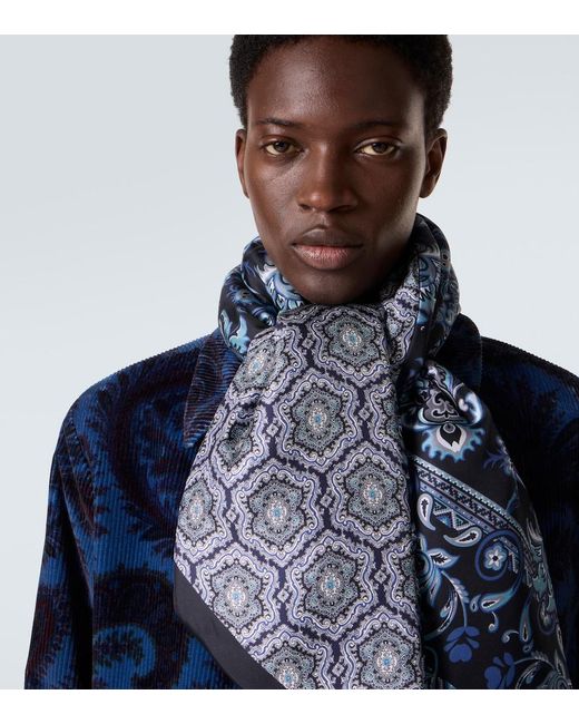 Sciarpa di Etro in Blue da Uomo