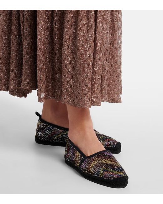 Missoni Black Elle Sequined Espadrilles