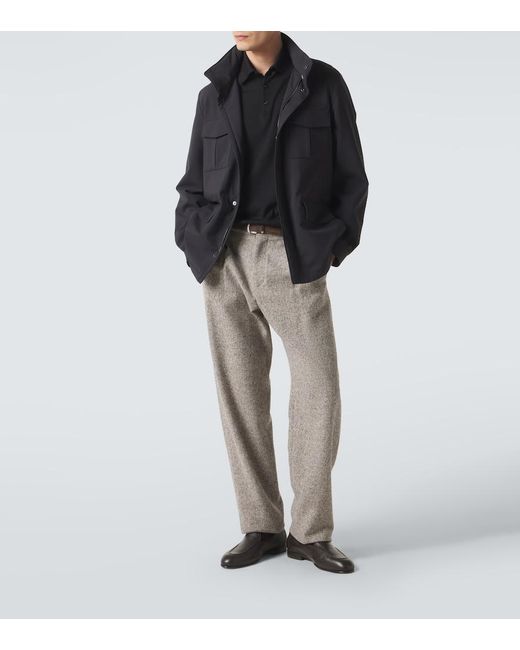 Agnona Blue Technical Field Jacket for men