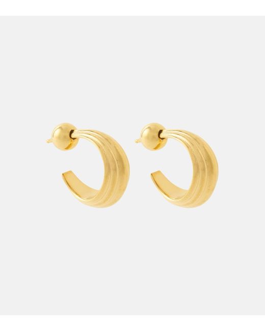 Boucles d'oreilles Blondeau Small en argent et or 18 ct plaque Sophie Buhai en coloris Metallic