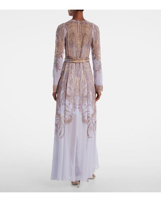 Zimmermann White Hypnotic Belted Paisley Maxi Dress
