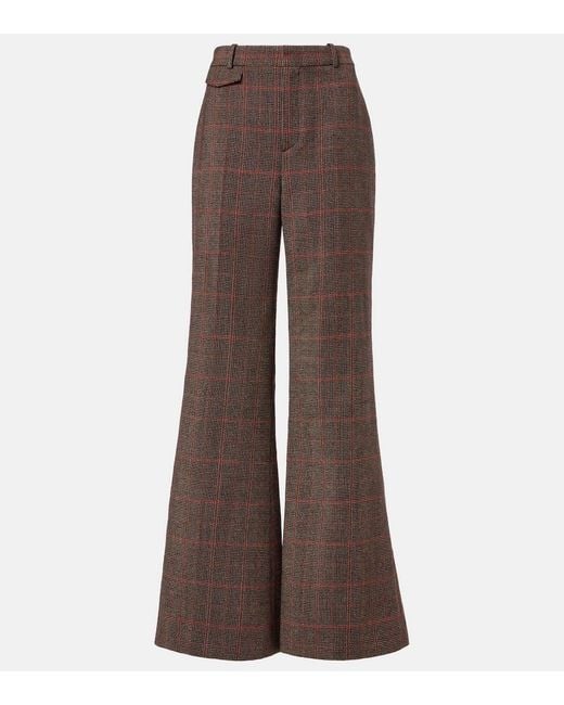 Pantaloni Flared di Chloé in Brown
