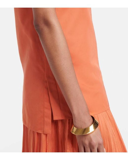 Joseph Orange Top Aragon Aus Seide Und Baumwolle
