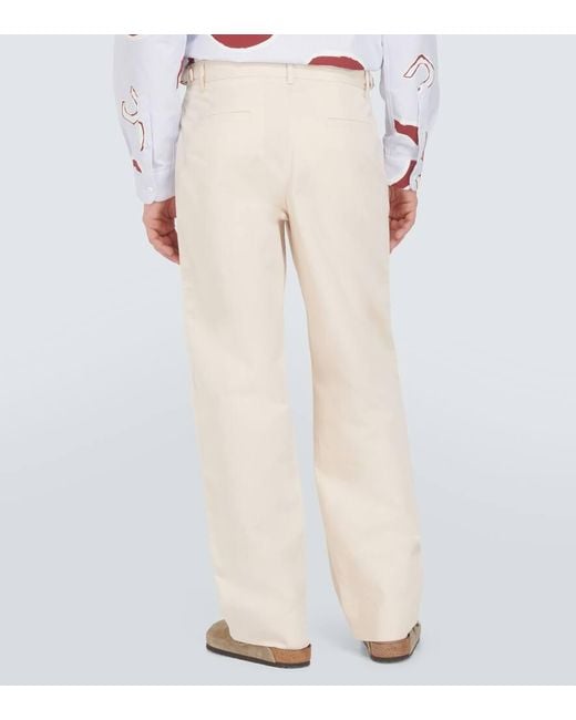 Pantalones Le Pantalon Jean De Algodon Y Lino Jacquemus de hombre de color Natural