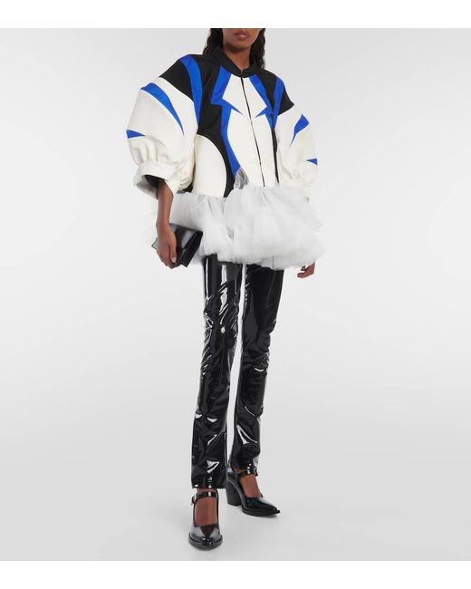 Junya Watanabe Blue Schmale Hose