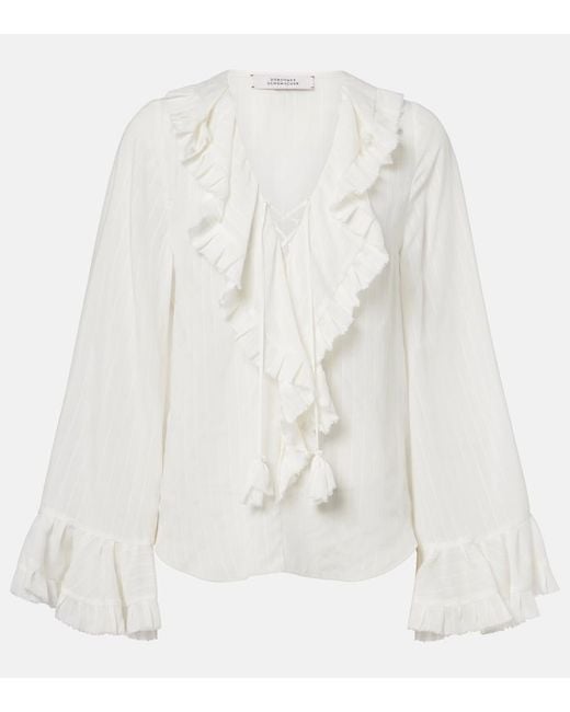 Dorothee Schumacher White Striped Blouse