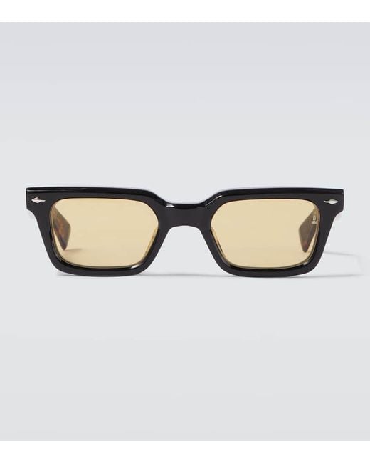 Jacques Marie Mage Brown Casablanca Rectangular Sunglasses for men