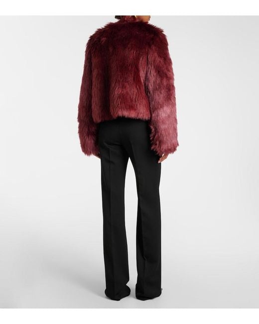 Galvan Red Manouchi Cropped Jacket