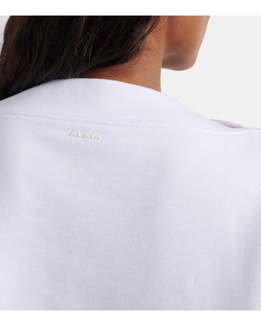 Sudadera De Algodon Alaïa de color White