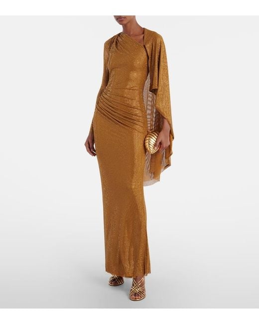 Robe Longue A Ornements Self-Portrait en coloris Natural