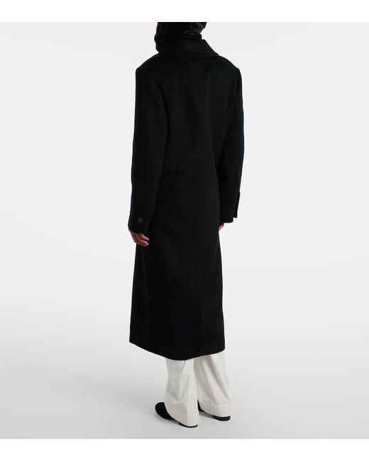 Totême  Black Mantel Aus Kaschmir